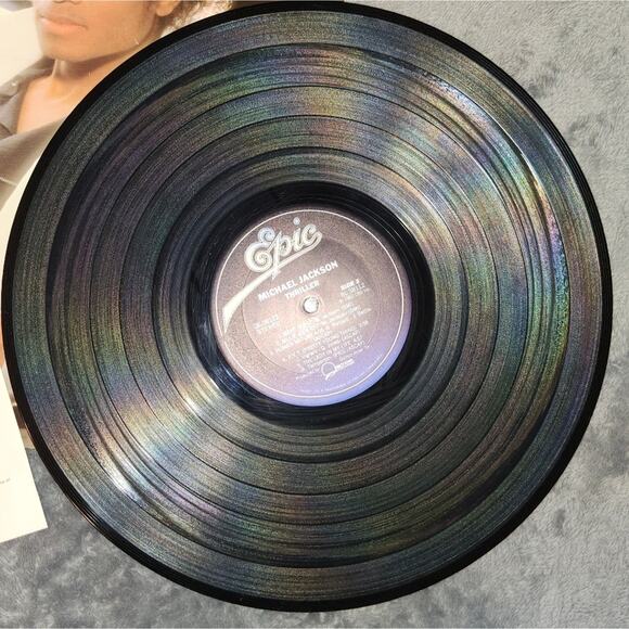BLACK FRIDAY SALE VINTAGE Michael Jackson Thriller Vinyl Record, 1982 EUC - Picture 11 of 13